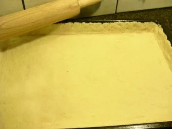 Mandelstreusselkuchen mit Birnen-Schokoladenfüllung - Rezept - Bild Nr. 3