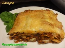 Nudeln:    LASAGNE mit Hackfüllung - Rezept