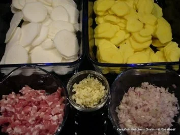 Kartoffel- Rübchen- Gratin mit Roastbeef - Rezept - Bild Nr. 3