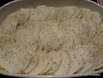 Kartoffel- Rübchen- Gratin mit Roastbeef - Rezept - Bild Nr. 6