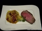Kartoffel- Rübchen- Gratin mit Roastbeef - Rezept