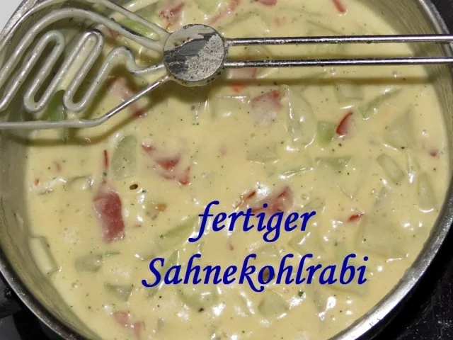 Rezept: Sahnekohlrabi zu den Kalbsvögel Bild Nr. 2 Sahnekohlrabi zu den Kalbsvögel - Rezept - Bild Nr. 2