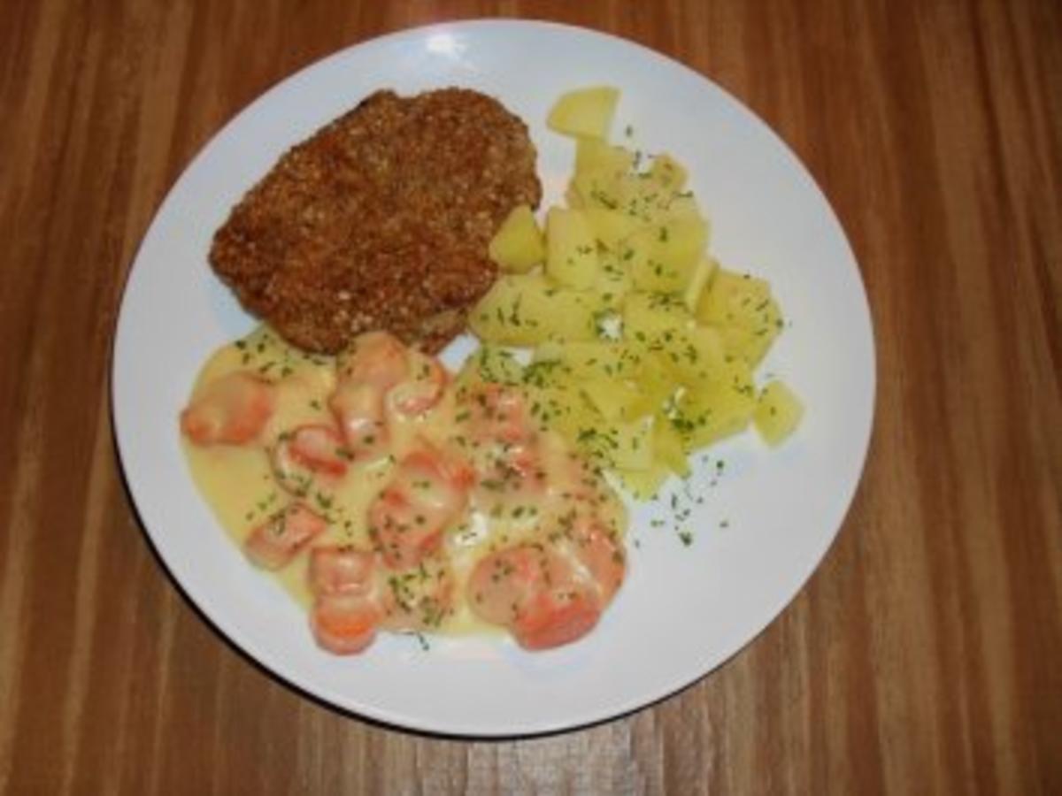 Putenschnitzel in Nusspanade - Rezept mit Bild - kochbar.de