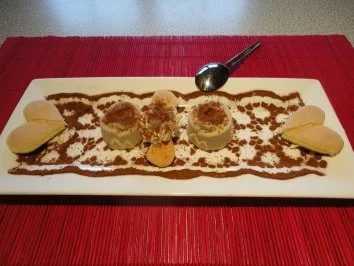 Tiramisu Eis-Rosen - Rezept
