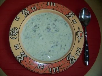 Käsesuppe mit Hackfleisch und Porree - Rezept - Bild Nr. 2