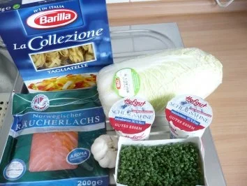 Chinakohlnudeln mit Lachssahne - Rezept - Bild Nr. 2