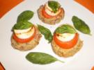 Pinienkerntaler "Tomate-Mozzarella" - Rezept
