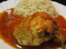 Hähnchenkeule in Tomatensauce - Rezept