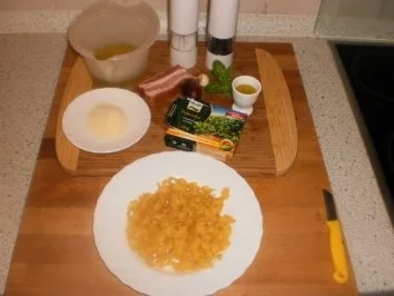 Rezept: Bandnudeln mit Speck Bild Nr. 2 Bandnudeln mit Speck - Rezept - Bild Nr. 2