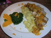 Entenbrustfilet mit Orangen-Ingwer-Sauce und Zitronen-Basilikum-Nudeln - Rezept