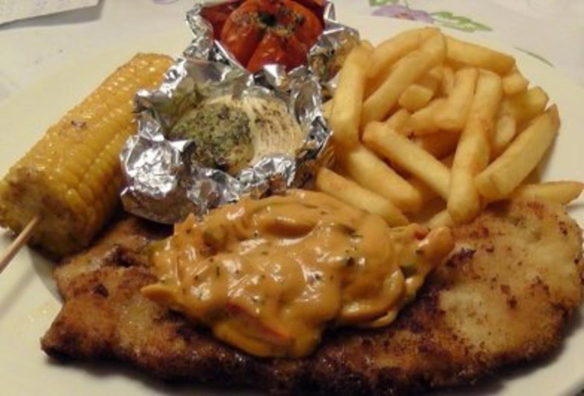 Bilder für Schweineschnitzel American-Style - Rezept