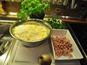 Rezept: Spaghetti mit 7-Käse-Schinken-Soße Spaghetti mit 7-Käse-Schinken-Soße - Rezept