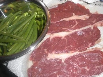 Spaghetti mit Rumpsteak und Bohnen - Rezept - Bild Nr. 2