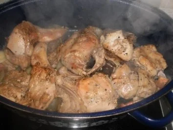 Kaninchen in Knoblauchsauce - Rezept - Bild Nr. 5