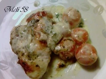 Geflügel/ Wild: Hähnchen an  dreierlei Käse - Rezept - Bild Nr. 7