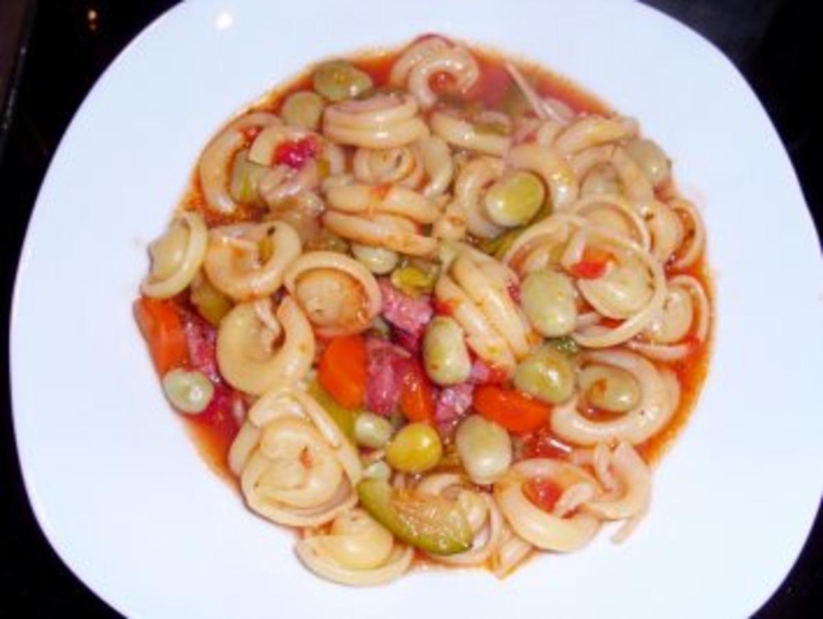 Bilder für Alles aus einem Topf: Nudeleintopf Minestrone Art - Rezept