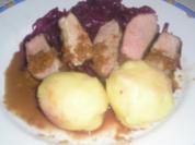 Entenbrust mit Rotweinsauce - Rezept
