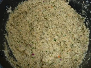 Rezept: Grünkernbratlinge mit Rosenkohl und Püree Bild Nr. 5 Grünkernbratlinge mit Rosenkohl und Püree - Rezept - Bild Nr. 5