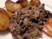 Beefsteak- Zwiebel-Pfännchen - Rezept