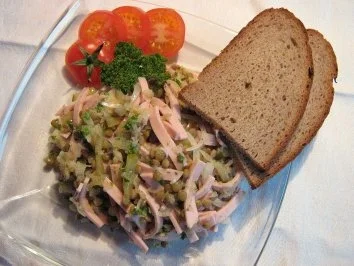 Rezept: Wurstsalat mit Linsen... Wurstsalat mit Linsen... - Rezept