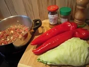 Hackfleischtopf mit Spitzpaprika und Spitzkohl - Rezept