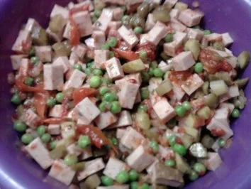 Fleischkäsesalat - Rezept - Bild Nr. 7