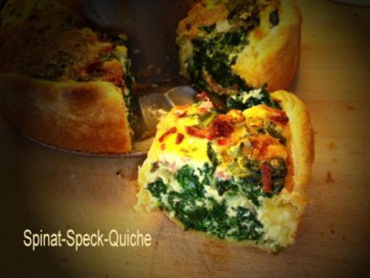 Bilder für Spinat-Speck-Quiche Rezept