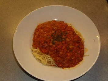 Rezept: Nudelgerichte: Spaghetti mit einer Gemüse-Tomaten-Sosse Bild Nr. 6 Nudelgerichte: Spaghetti mit einer Gemüse-Tomaten-Sosse - Rezept - Bild Nr. 6