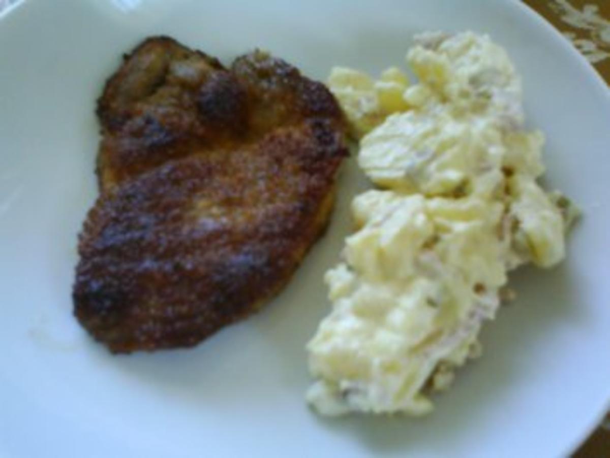 Kartoffelsalat mit Knusperschnitzel - Rezept - Bild Nr. 3