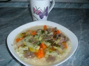 Eintopf : Rindfleisch  - Gemüse mit Reis - Rezept