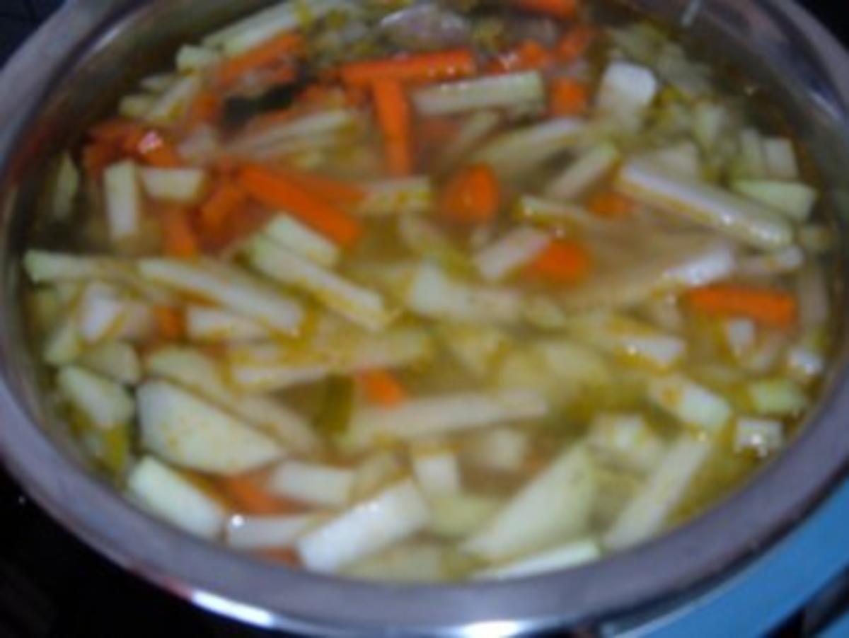 Eintopf : Rindfleisch  - Gemüse mit Reis - Rezept - Bild Nr. 5