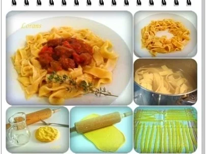 Selbstgemachte Bandnudeln mit Rotweingulasch - Rezept - Bild Nr. 2