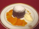 Schokoladen-Fondant mit Orangenfilets - Rezept