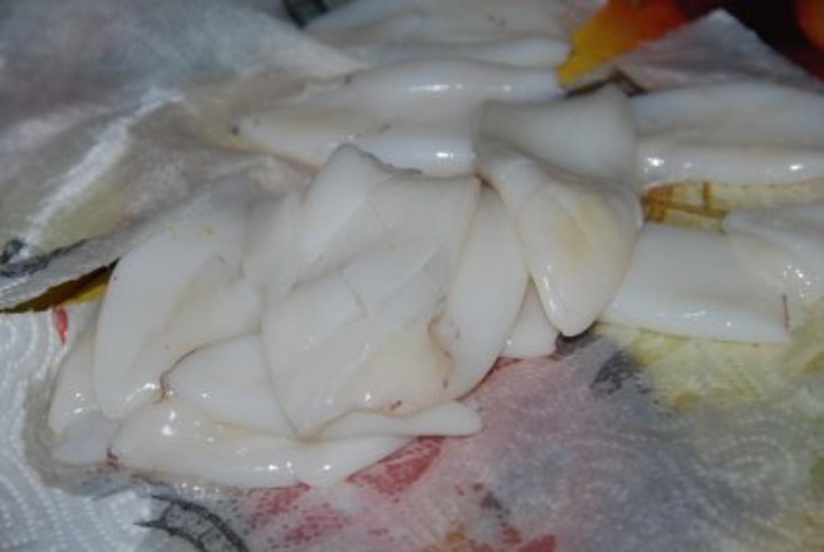 Tintenfischtuben auf gratiniertem Fenchelbett - Rezept - Bild Nr. 7