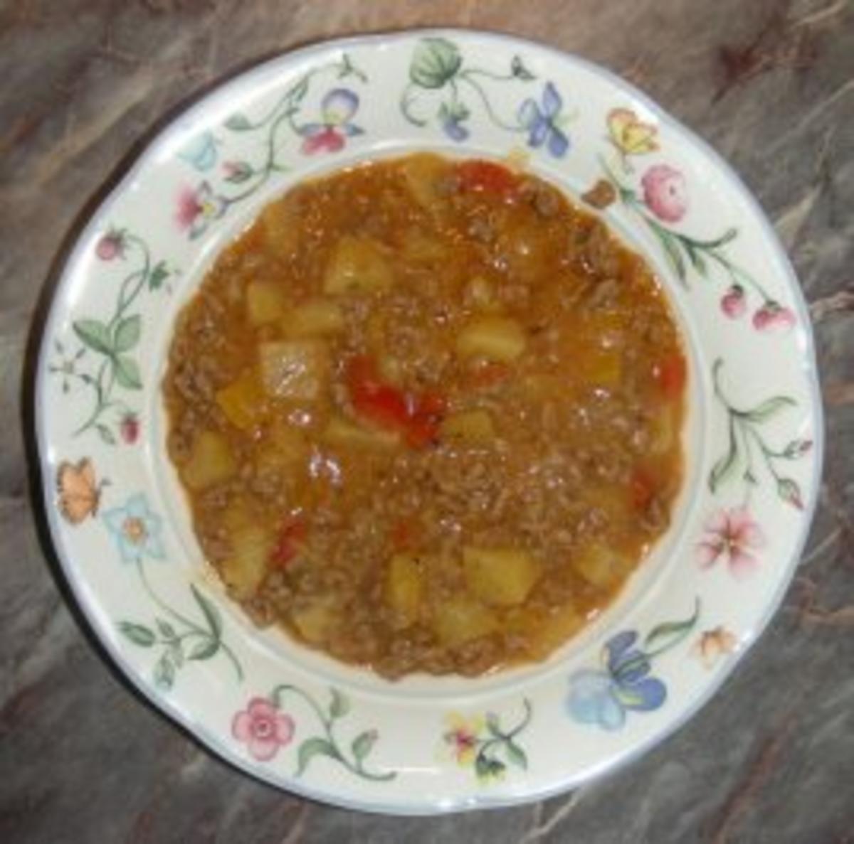 Hackpfanne mit Kartoffeln und Paprika - Rezept - kochbar.de