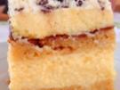 Biskuit-Pfirsich-Sahneschnitte - Rezept