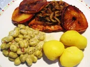 Putensteaks - mit Äpfeln und Zwiebeln... - Rezept