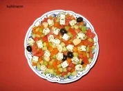 Salatschüssel  mediterran - Rezept