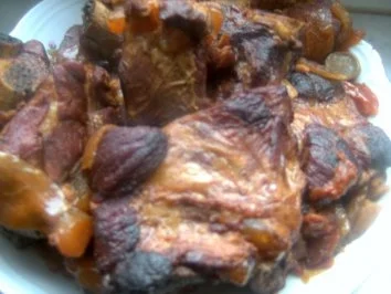 Fleisch ( geschmorte Rippchen ) - Rezept - Bild Nr. 4