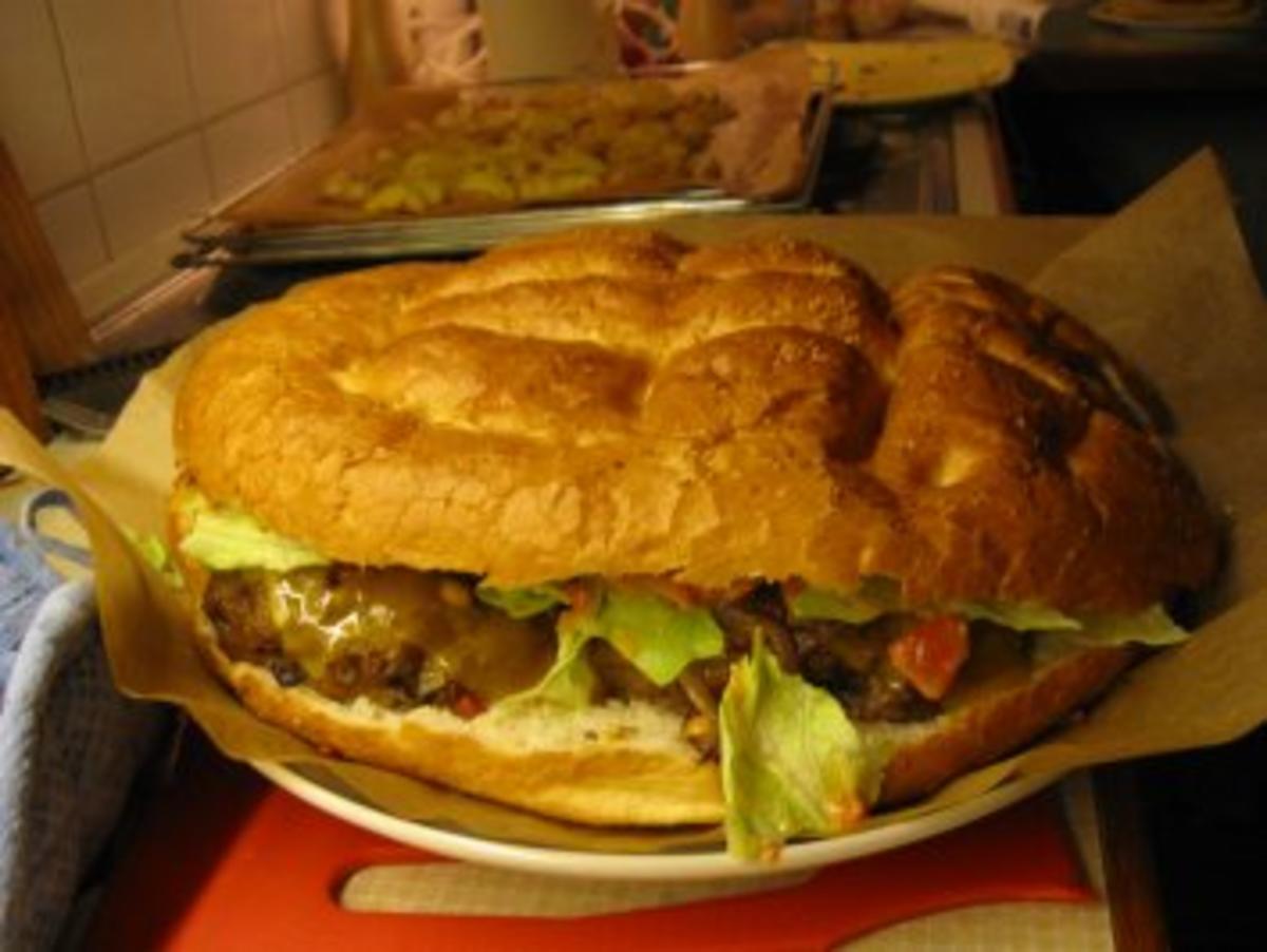 XXL Burger - Rezept mit Bild - kochbar.de