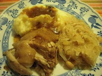 Eisbein mit Sauerkraut und weißen Bohnen - Rezept - Bild Nr. 12