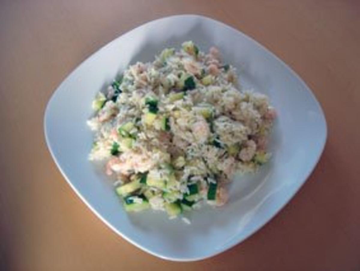Risotto mit Zucchini und Garnelen - Rezept - kochbar.de
