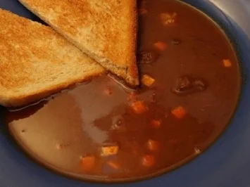 Ochsenschwanzsuppe - classisch - gebunden - Rezept