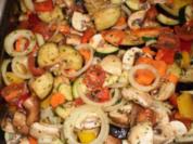 Mediterranes Ofengemüse mit Honig-Essig-Öl-Marinade - Rezept