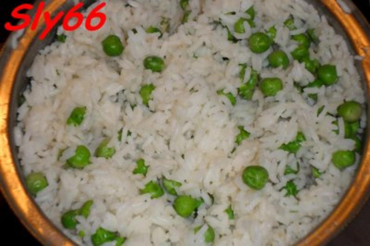 Reisgerichte:Erbsenreis - Rezept