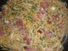 Gebackene Nudeln mit Schinken - Rezept