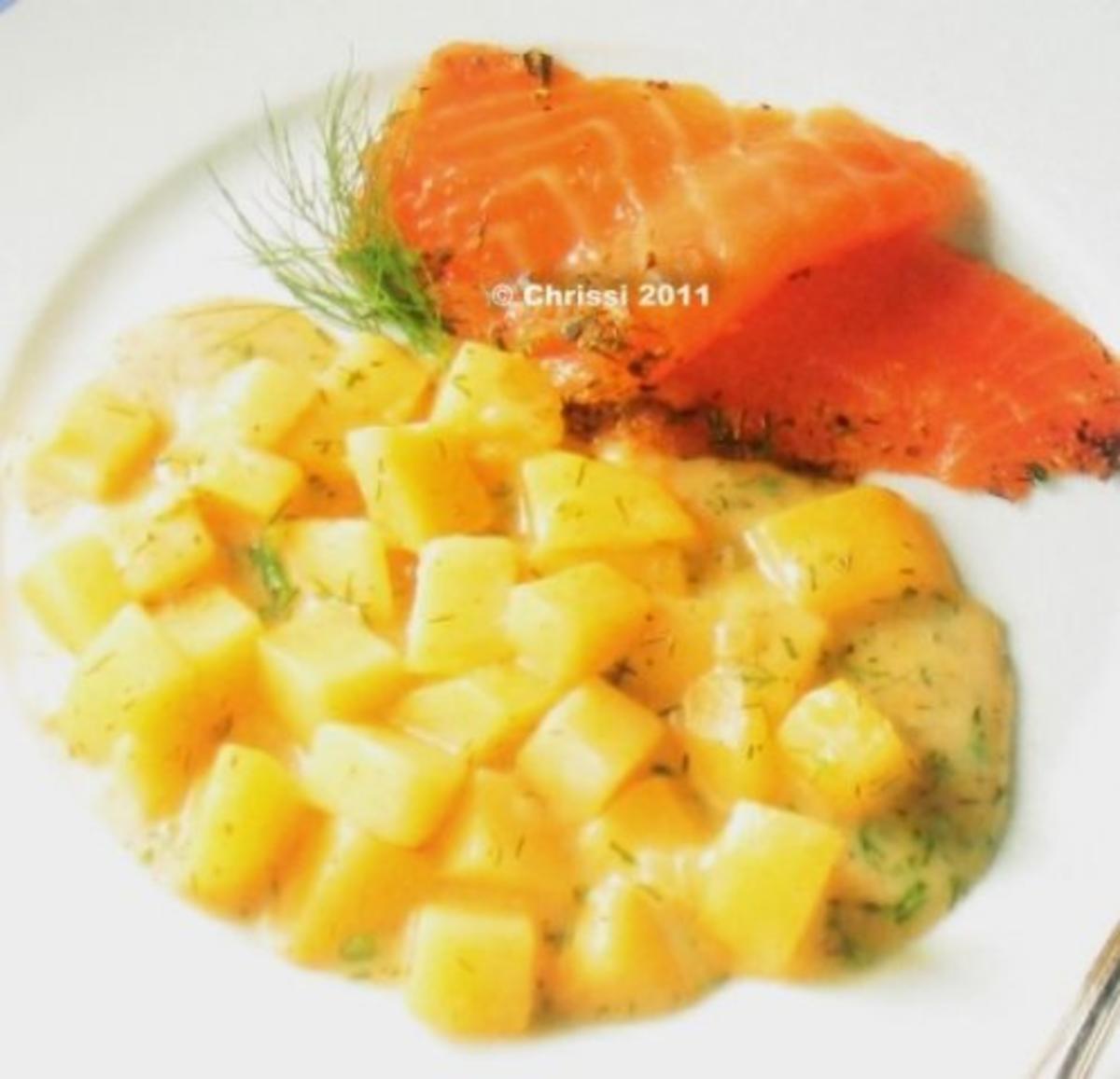 Fisch - Dill-Kartoffeln mit Räucherlachs - Rezept By chrissi720