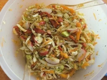 Hauptmenü - BUNTE SALAT MIT BEILAGE von Kochmamma - Rezept - Bild Nr. 2