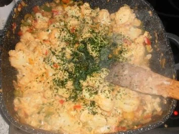 Rezept: Würziger Blumenkohl ~ Minutenfleisch ~ Wildreis Bild Nr. 12 Würziger Blumenkohl ~ Minutenfleisch ~ Wildreis - Rezept - Bild Nr. 12