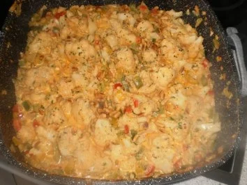 Rezept: Würziger Blumenkohl ~ Minutenfleisch ~ Wildreis Bild Nr. 13 Würziger Blumenkohl ~ Minutenfleisch ~ Wildreis - Rezept - Bild Nr. 13